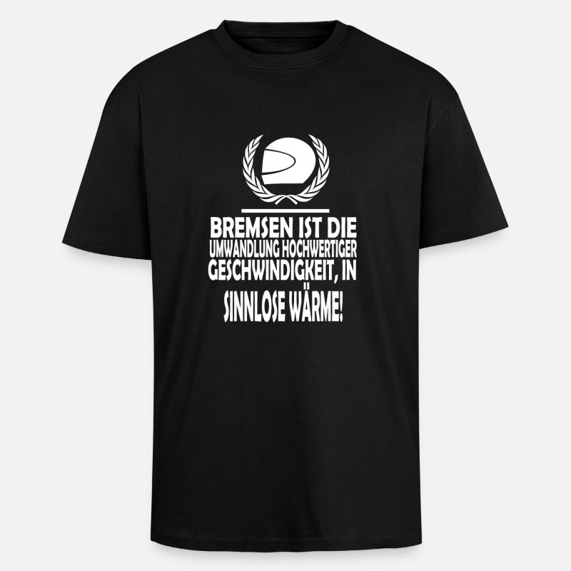 Motorrad - Oversized Heavyweight Unisex T-Shirt - Schwarz