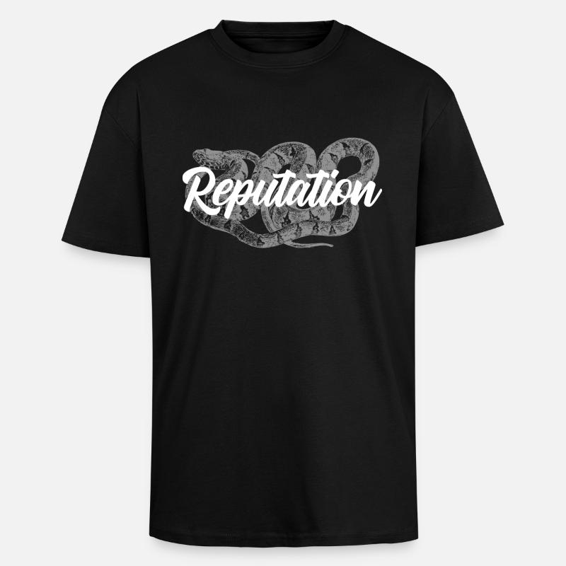 Snake Reputation Schlange - Oversized Heavyweight Unisex T-Shirt - Schwarz