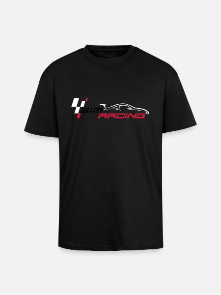 SIMRACING - eRacing - T-shirt unisexe oversize épais - noir