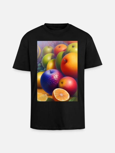 Fruit - T-shirt unisexe oversize épais - noir