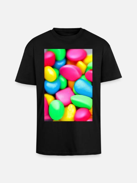 Candies - Unisex Oversized Heavyweight T-shirt - black