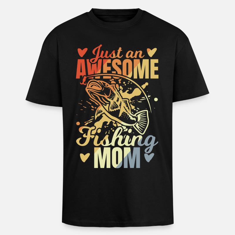 Nur eine fantastische Angel Mutter - Oversized Heavyweight Unisex T-Shirt - Schwarz
