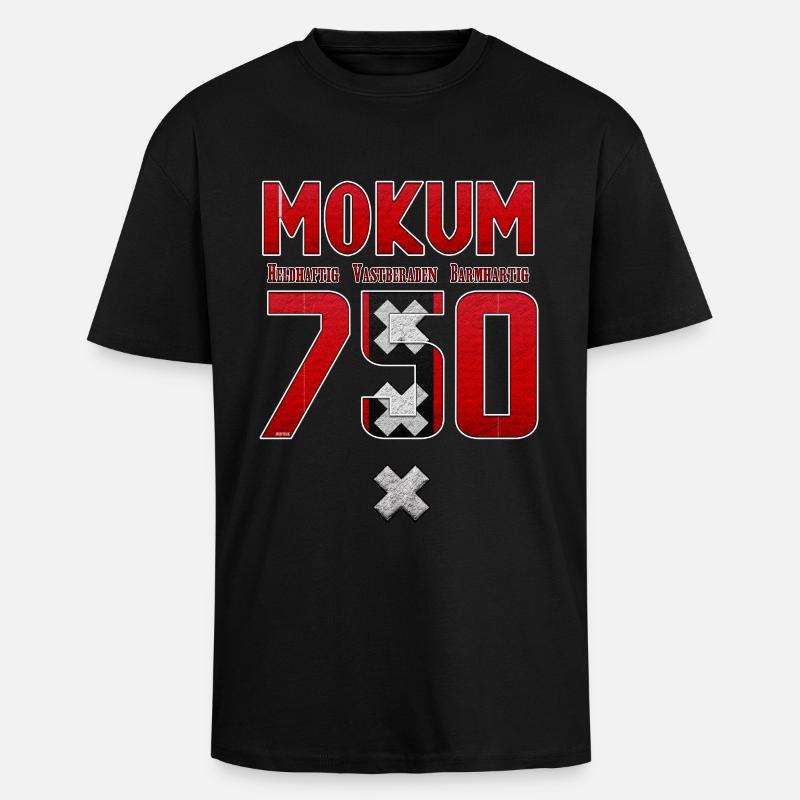 Amsterdam 750 HVB - Unisex Oversized Heavyweight T-shirt - black