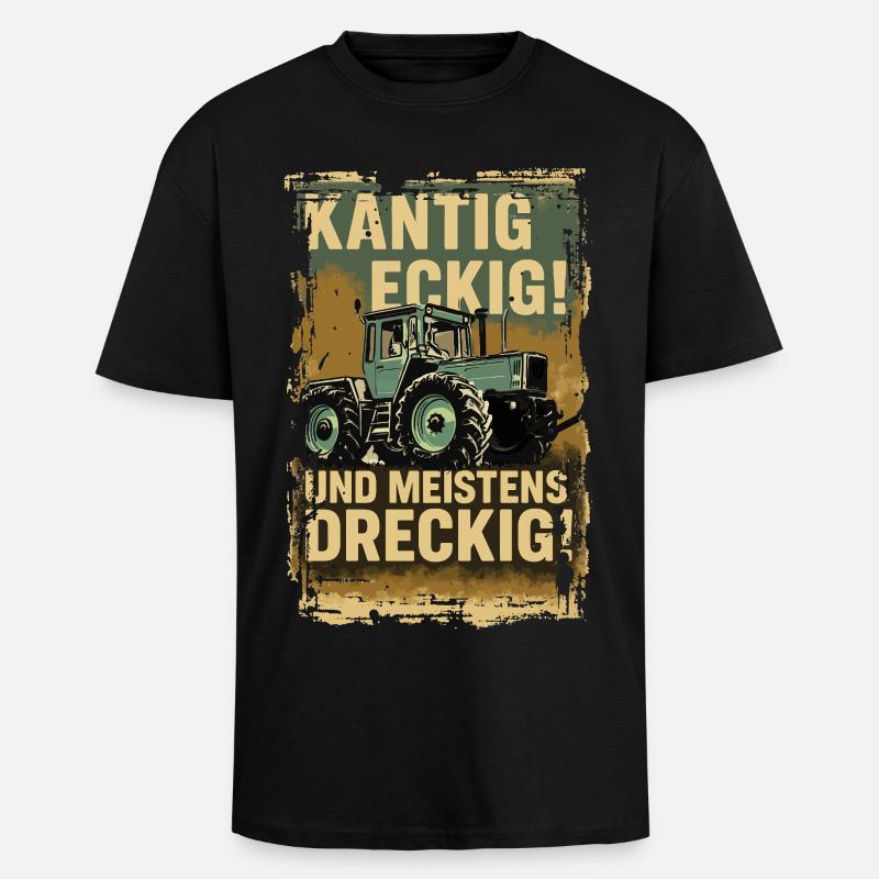 MB Trac - Oversized Heavyweight Unisex T-Shirt - Schwarz