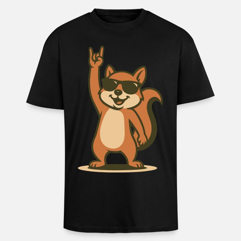 Rock’n’Roll Nussknacker - Oversized Heavyweight Unisex T-Shirt - Schwarz