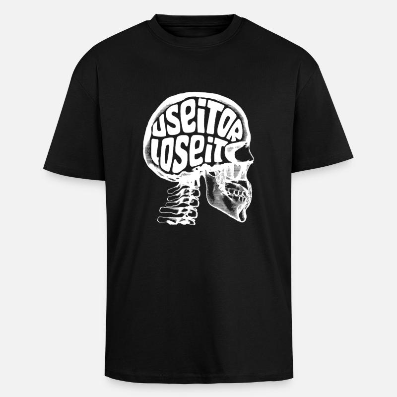 Utilisez-le ou perdez-le - T-shirt unisexe oversize épais - noir