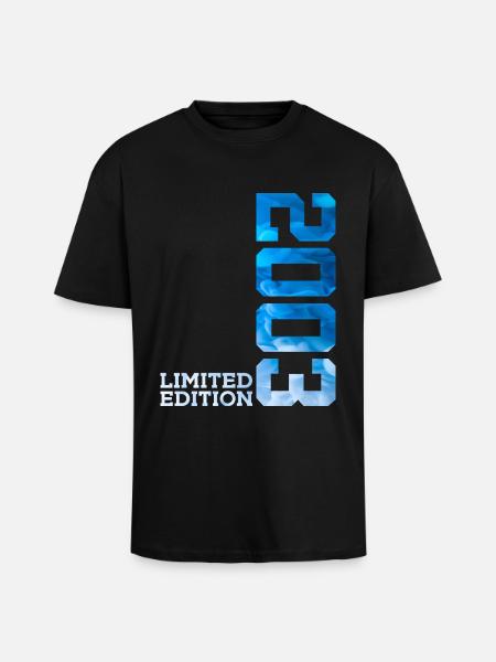 23E ANNIVERSAIRE ÉDITION LIMITÉE 2003 - T-shirt unisexe oversize épais - noir