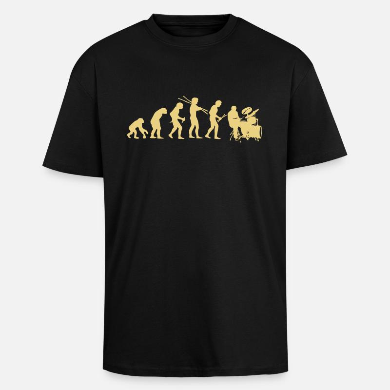 Evolutionary development - Unisex Oversized Heavyweight T-shirt - black