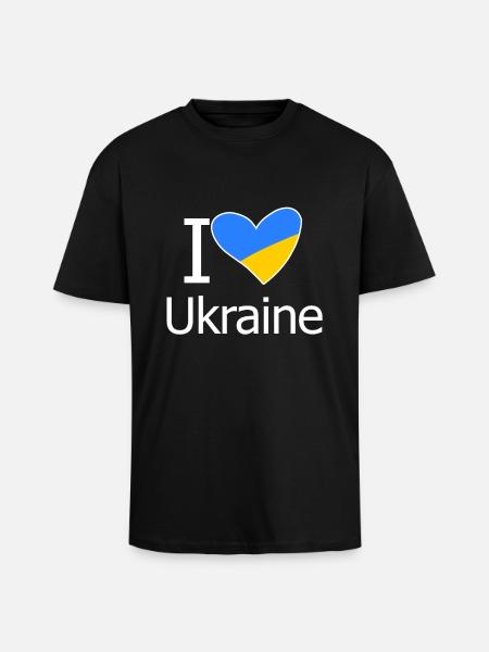 Ukraine - Unisex Oversized Heavyweight T-shirt - black