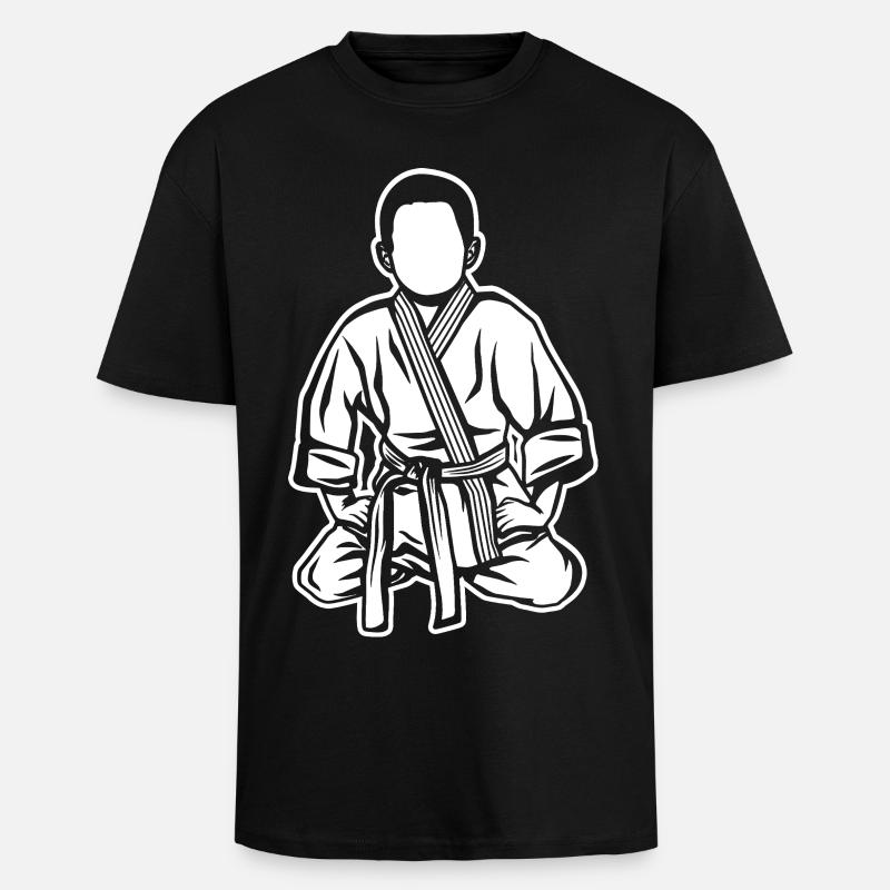 Judo Junge - Oversized Heavyweight Unisex T-Shirt - Schwarz