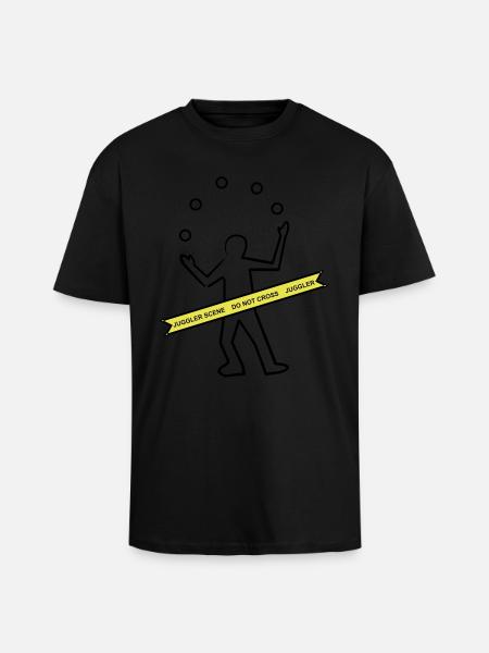 Jongleur - T-shirt unisexe oversize épais - noir