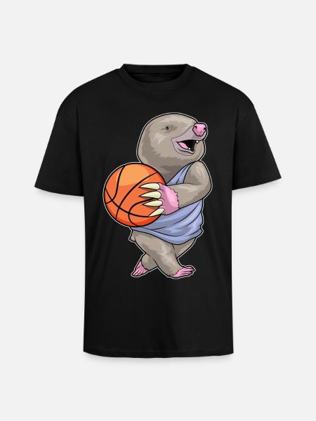 Taupe Basketteur Basketteur - T-shirt unisexe oversize épais - noir
