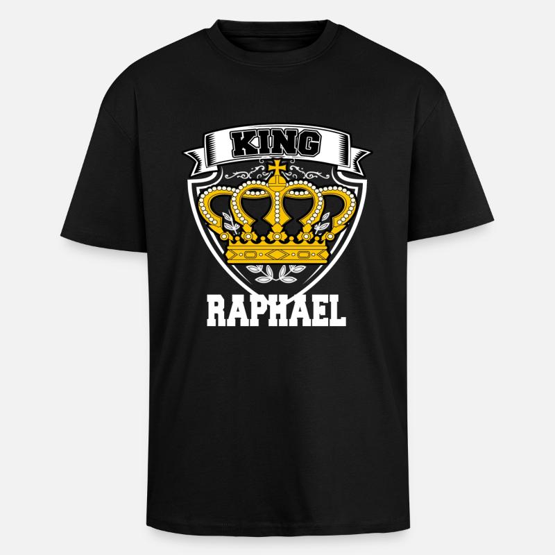 König RAPHAEL - T-shirt unisexe oversize épais - noir