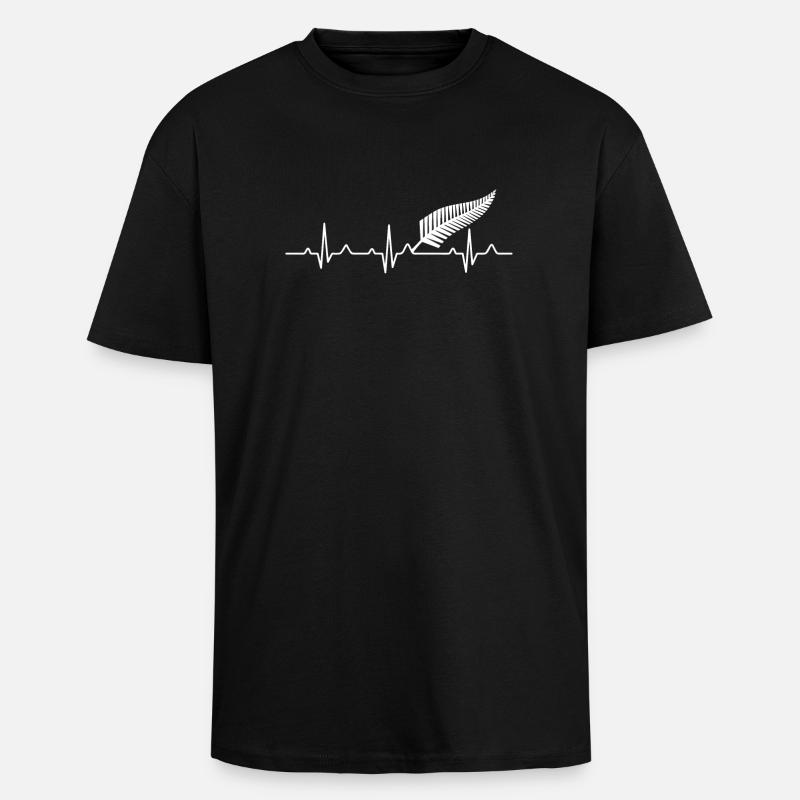 Neuseeland - Geschenk - Oversized Heavyweight Unisex T-Shirt - Schwarz