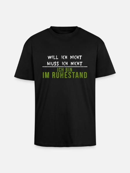 retraite - T-shirt unisexe oversize épais - noir