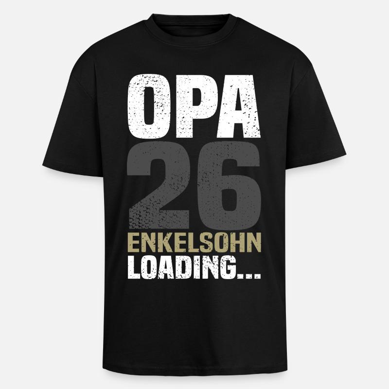 Opa 2026 - Oversized Heavyweight Unisex T-Shirt - Schwarz