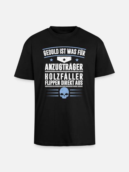 BUCHERONS - T-shirt unisexe oversize épais - noir