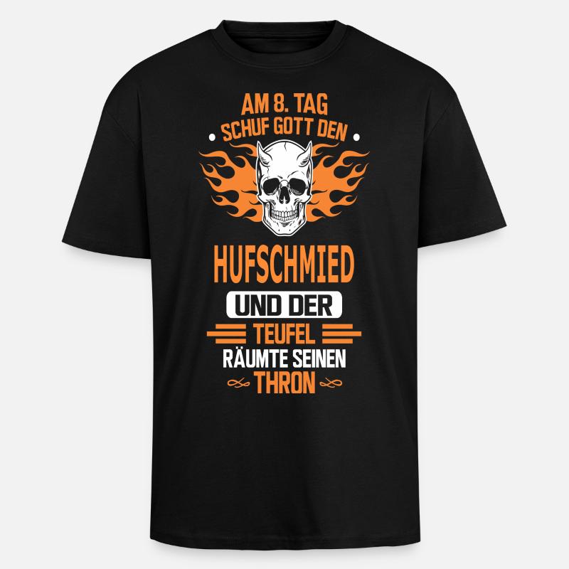 HUFSCHMIED - Oversized Heavyweight Unisex T-Shirt - Schwarz