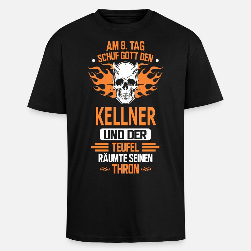 KELLNER - Oversized Heavyweight Unisex T-Shirt - Schwarz