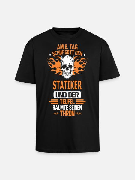 STATIKER - Oversized Heavyweight Unisex T-Shirt - Schwarz