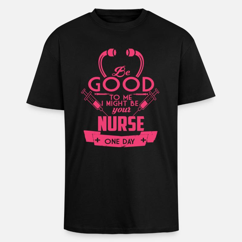 Krankenpflegerin / Krankenschwester - Oversized Heavyweight Unisex T-Shirt - Schwarz