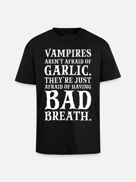 The True Secret of the Vampire - Unisex Oversized Heavyweight T-shirt - black