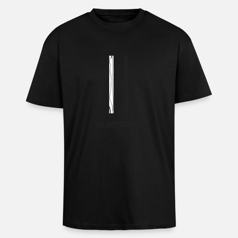 Be different - Unisex Oversized Heavyweight T-shirt - black