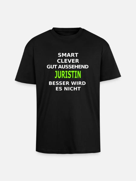 juristin - Oversized Heavyweight Unisex T-Shirt - Schwarz
