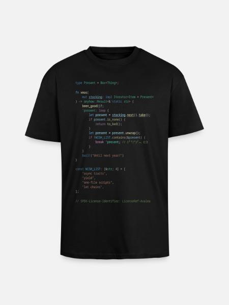 Rostweihnachten! - Oversized Heavyweight Unisex T-Shirt - Schwarz