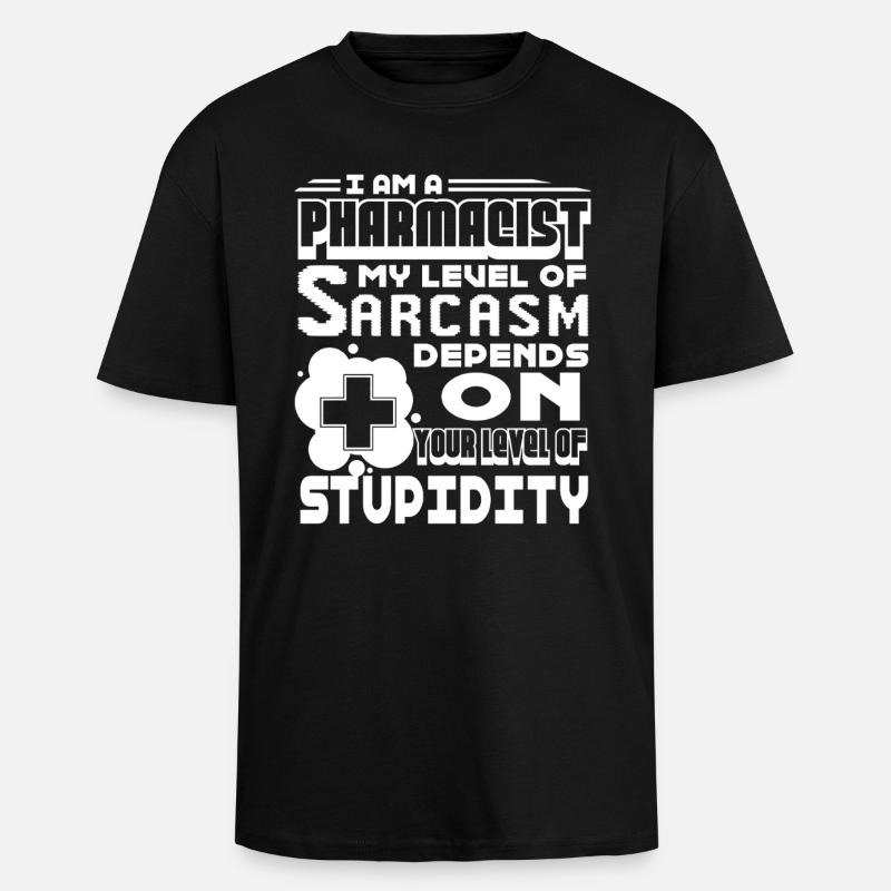 Pharmacist Pharmacist Level - Unisex Oversized Heavyweight T-shirt - black