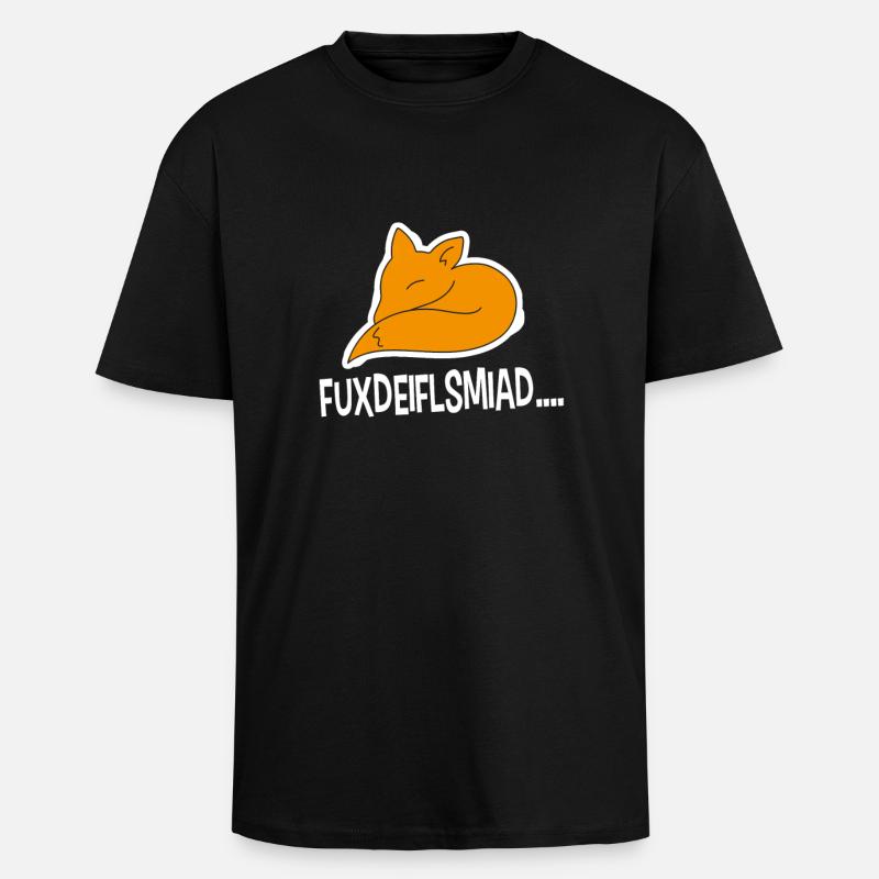 Fuxdeiflsmiad ... - T-shirt unisexe oversize épais - noir