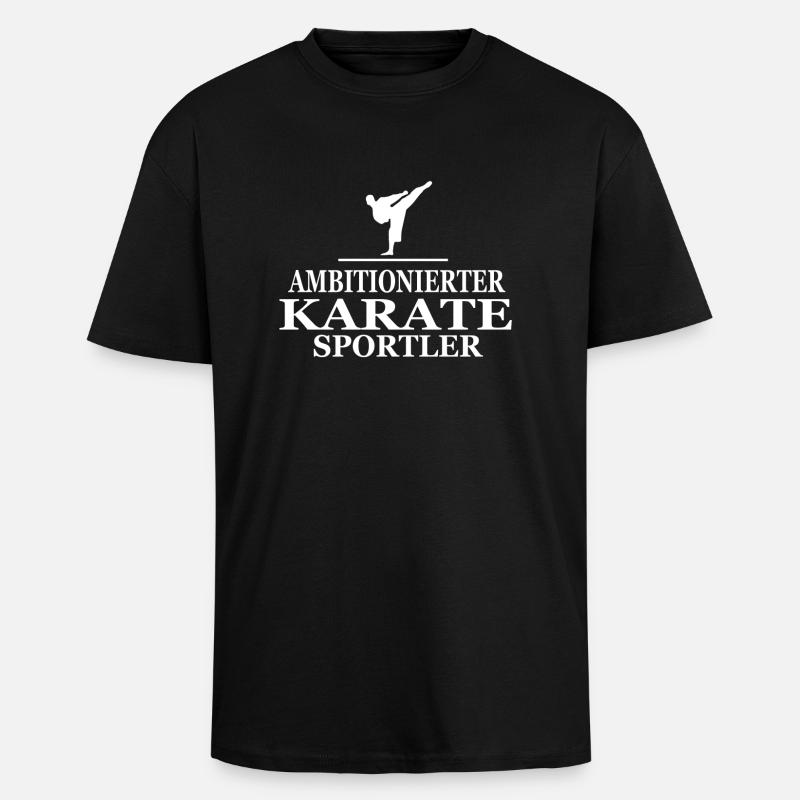 Karate, Karate Trainer - Oversized Heavyweight Unisex T-Shirt - Schwarz