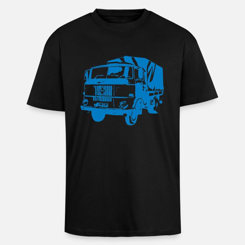 W50 Pritsche IFA LKW - Oversized Heavyweight Unisex T-Shirt - Schwarz