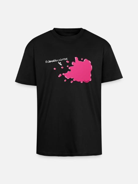 Flamingokotze - Oversized Heavyweight Unisex T-Shirt - Schwarz