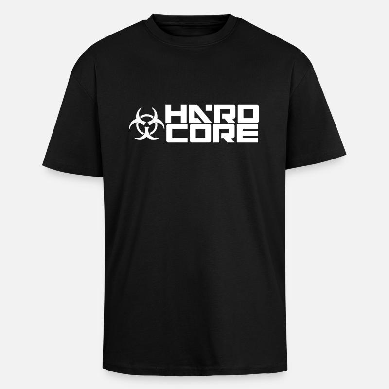 hard-core5 - T-shirt unisexe oversize épais - noir