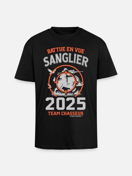 Driven Boar 2025 Hunter Equipment - Unisex Oversized Heavyweight T-shirt - black