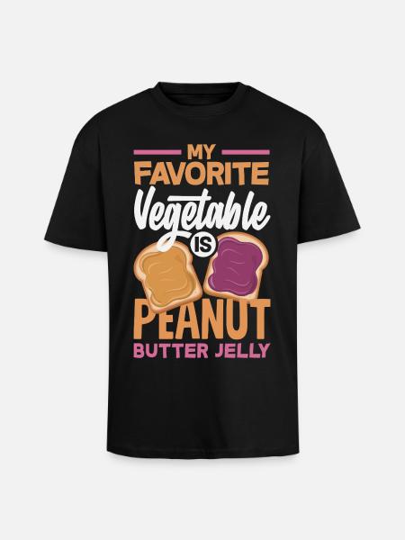 Peanut Butter & Jam Partner Look Design - Unisex Oversized Heavyweight T-shirt - black