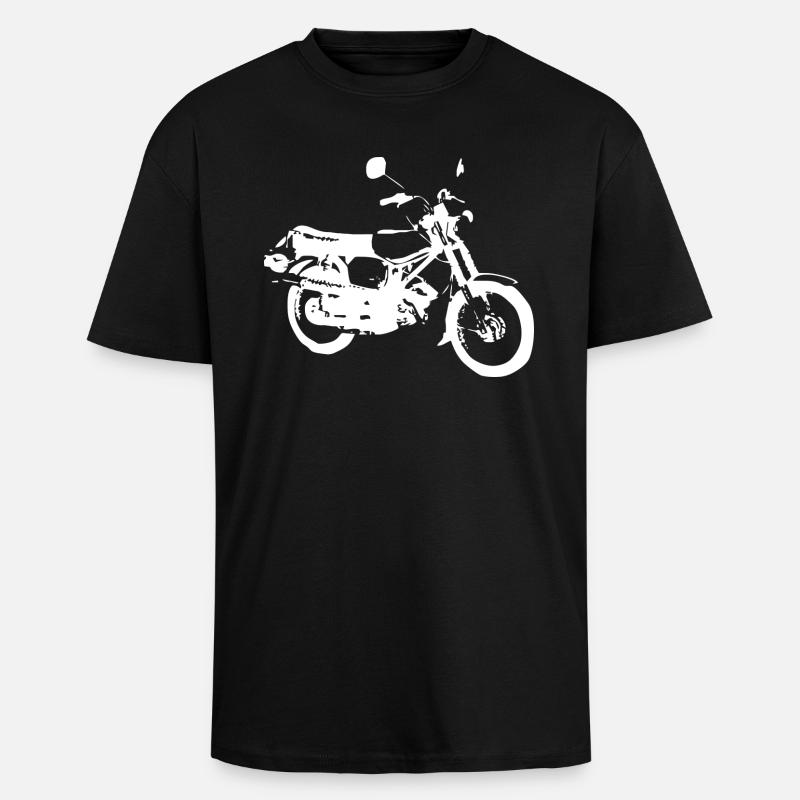 Simson S51 Enduro - Oversized Heavyweight Unisex T-Shirt - Schwarz