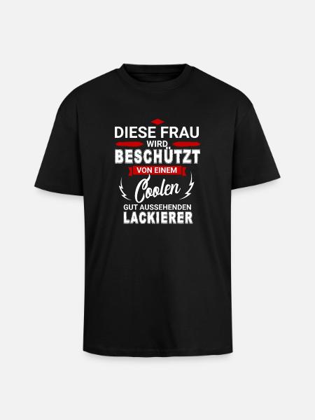 LACKIERER - Oversized Heavyweight Unisex T-Shirt - Schwarz