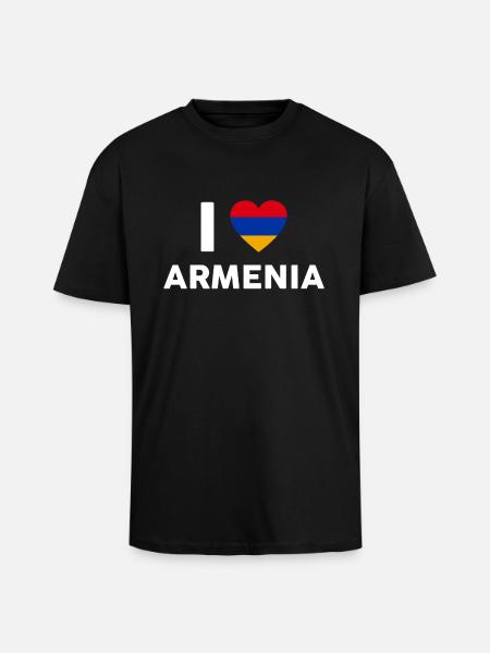 Armenien - Oversized Heavyweight Unisex T-Shirt - Schwarz
