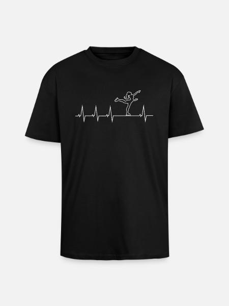 I love ice skating - Unisex Oversized Heavyweight T-shirt - black
