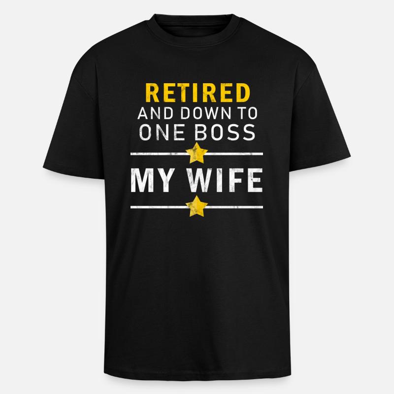 Retired - Oversized Heavyweight Unisex T-Shirt - Schwarz