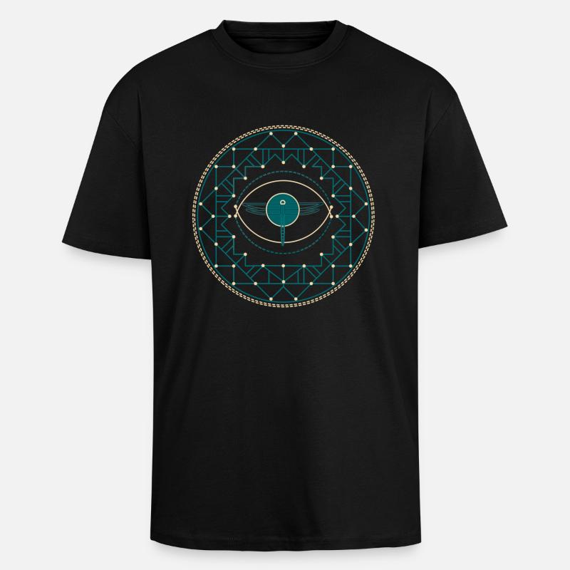 Libelle - Oversized Heavyweight Unisex T-Shirt - Schwarz