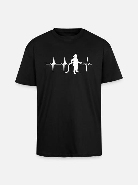 APPEAL - FIREMAN! - Unisex Oversized Heavyweight T-shirt - black