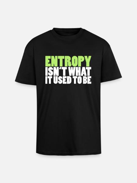 Entropy - Oversized Heavyweight Unisex T-Shirt - Schwarz
