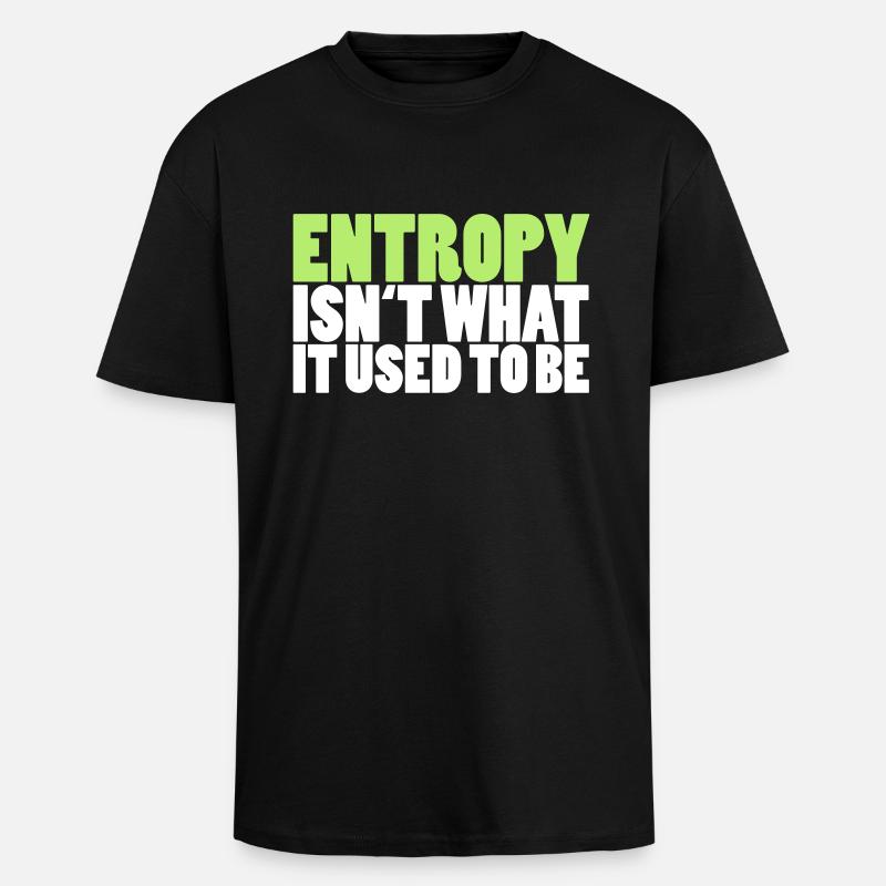 Entropy - Oversized Heavyweight Unisex T-Shirt - Schwarz