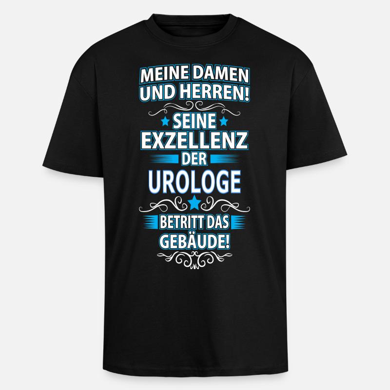 UROLOGE - Oversized Heavyweight Unisex T-Shirt - Schwarz