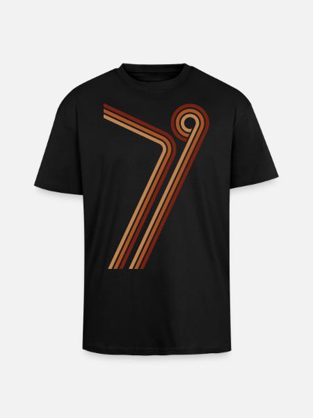 1979 79 braun - Oversized Heavyweight Unisex T-Shirt - Schwarz