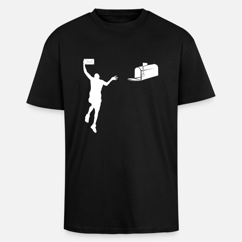 Dunking Post - T-shirt unisexe oversize épais - noir