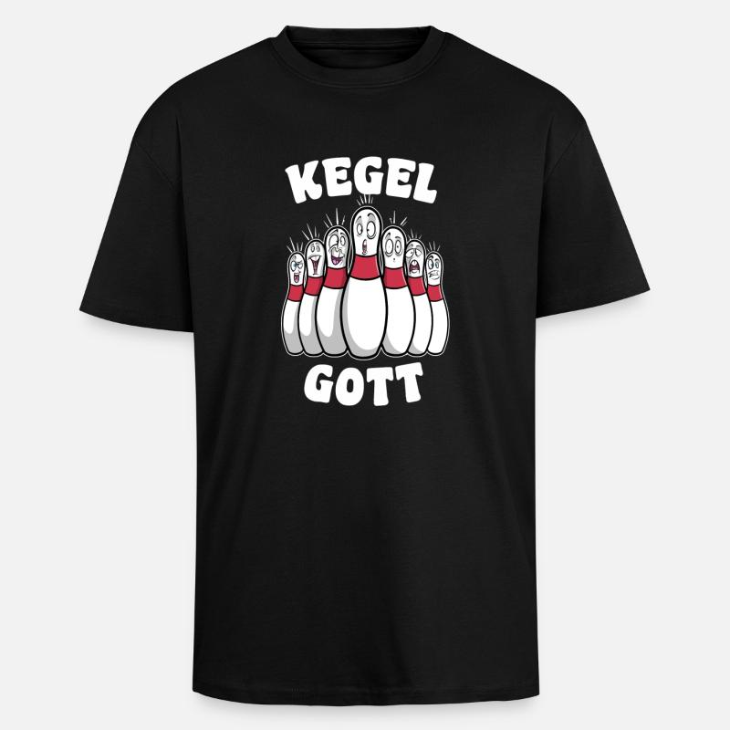 Kegel Gott - Oversized Heavyweight Unisex T-Shirt - Schwarz
